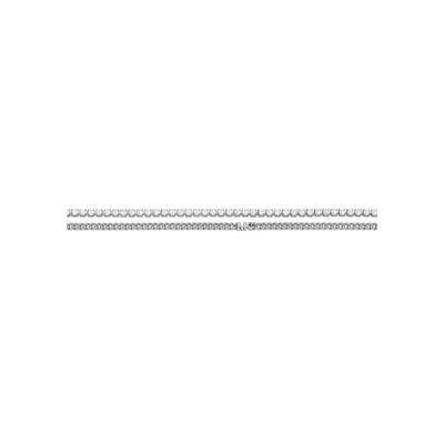 Collier MICHAEL KORS "Schmuck Messing PREMIUM MIXED TENNIS DOUBLE LAYER", silber (platinfarben, kristallweiß), Halsketten, Damen, Messing, B: 3,7mm, Collier, mit Zirkonia (synth.), B:3,7mm