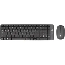 Sbox WKM-22 US (US, Kabellos), Tastatur, Schwarz, Grau