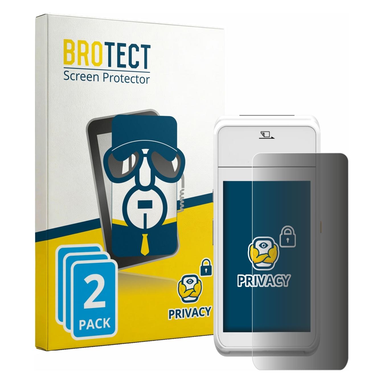 Brotect Sichtschutzfolie für Pax A99 Anti-Spy Privacy Folie Blaulicht-Schutz (4363998)