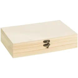 Aufbewahrungsbox aus Holz, 27 x 6 x 17 cm