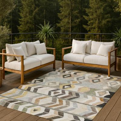 Addison Rugs Machine Washable Indoor/ Outdoor Global Bremen Chantille Rug
