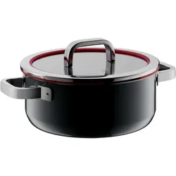 WMF Fusiontec Functional Bratentopf mit Glasdeckel, 24 cm, Black