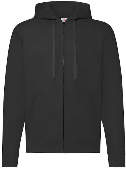 Zip Hoodie FRUIT svart S