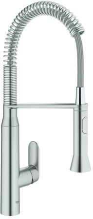 Grohe K7 Küchenarmatur 31379DCO supersteel, schwenkbarer Auslauf, Profibrause