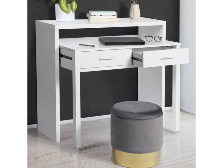 IDMARKET Bureau extensible MAX blanc