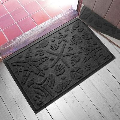 Bungalow Dba Matterly Beachcomber Doormat 35 x 23, 35 x 23, Charcoal