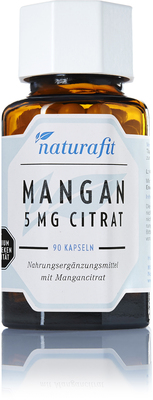 NaturaFit GmbH NATURAFIT Mangan 5 mg Citrat Kapseln 27 g 13329813