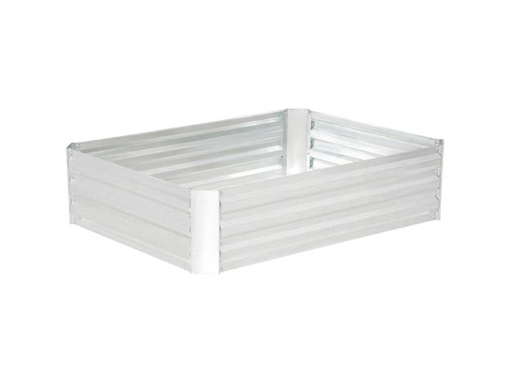 Oxeza Hochbeet 120/90/30 cm Silber, Silberfarben, Metall, Mode, Rechteckig, 90x30x120 cm, Gartenzubehör, Hochbeete