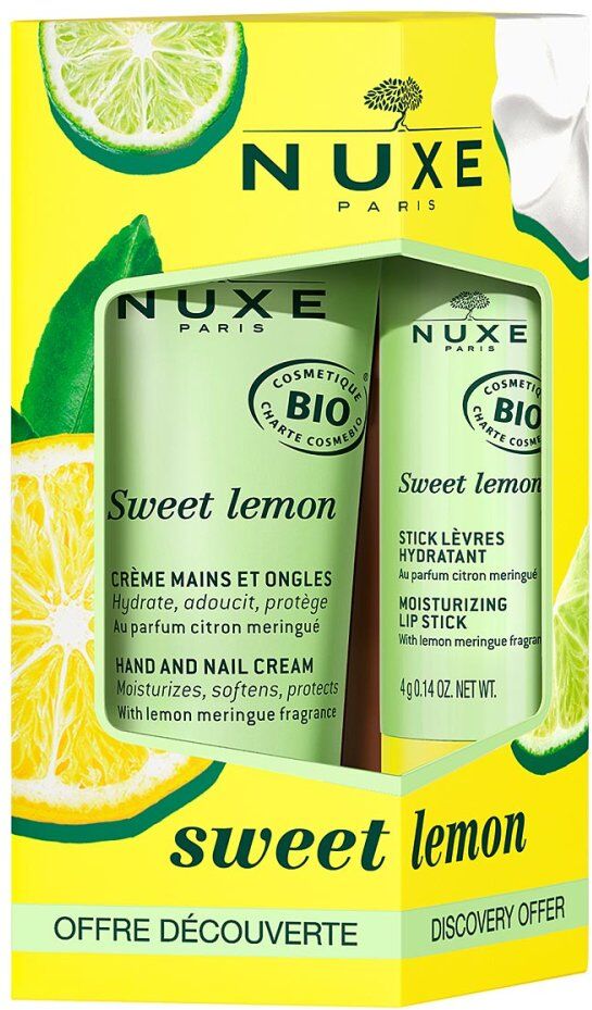Nuxe Set 24 Sweet Lemon Lippenstift + Handcreme