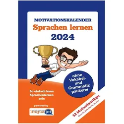 Tredition, Agenda, Motivationskalender Sprachenlernen (1 Woche / 2 Seiten)