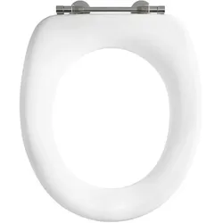 Pressalit 2000 WC-Sitz 49000-BV5999 Spezialscharnier BV5, univertikal, Edelstahl, weiß, ohne Deckel, Standard