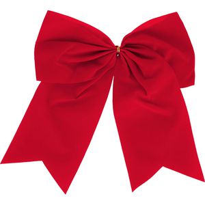 Präsent Geschenkschleife Valvet XL, 2-ohrig, rot, Stoff, 22 x 30cm
