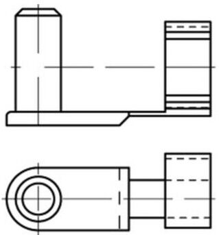 ES-Bolzen ES 16 x 64 Stahl gal Zn, f. Gabelköpfe gal Zn S ; Industrial Quality Supplies (887520100160064)