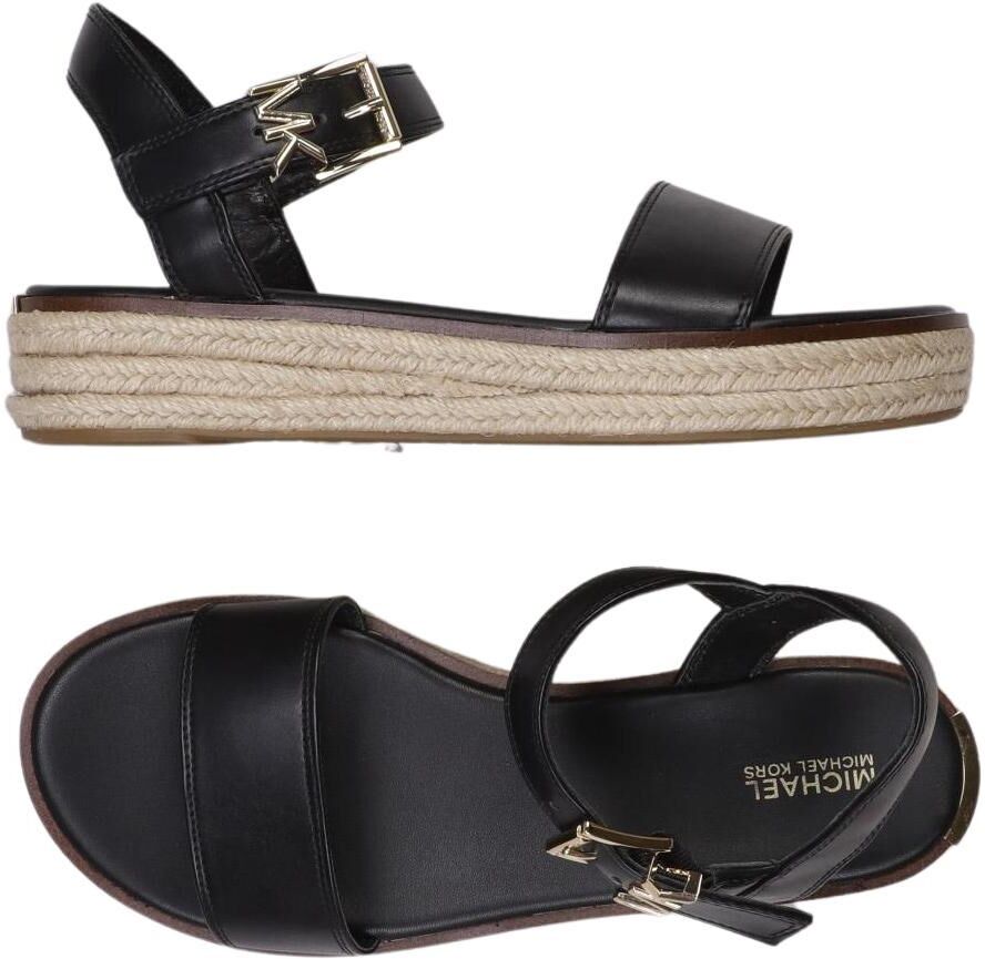 Michael Michael Kors Damen Sandalen, Schwarz, Gr. EU 37.5, Kunstleder - Second Hand