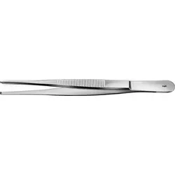 chir. Pinzette standard, 1 x 2 Zähne, 14,5 cm