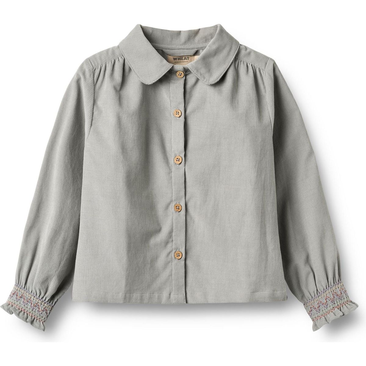Wheat Shirt Long Sleeve Millie slightly blue (1024) 116 0690-323-GOTS-1024-116/6y