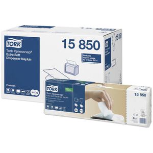 Tork Spenderservietten Xpressnap Extra Soft, 15850, weiß, 2-lagig, 1000 Stück