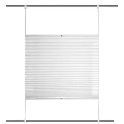 Schmidt Plissee Uni 100 x 130 cm Polyester Weiß