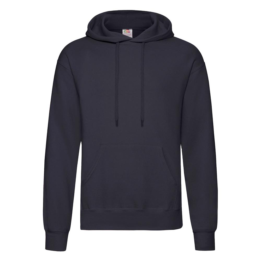 Fruit of the Loom katoenen herenhoodie (Deep Navy)