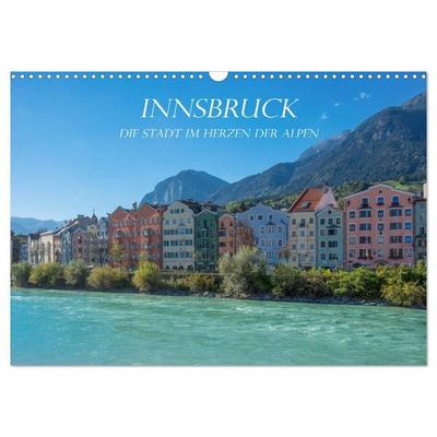 Innsbruck - Die Stadt im Herzen der Alpen (Wandkalender 2027 DIN A3 quer), CALVENDO Monatskalender