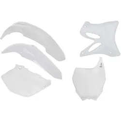 Racetech, Motorrad Zubehör, (RTECH) KUNSTSTOFFSATZ YAMAHA YZ 125/250 06-14 WEISS (YAKIT302046,YA302E046) – AUSVERKAUF