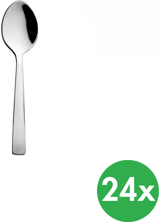 B2B Partner Lžička mocca PLAIN, nerez, 24 ks