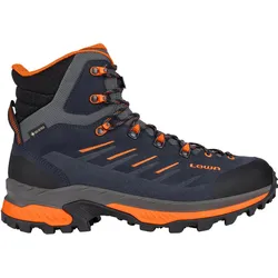 Lowa, Herren, Wanderschuhe, Randir GTX Mid (46.5), Blau, Orange