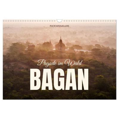 Bagan - Pagode im Wald (Wandkalender 2027 DIN A3 quer), CALVENDO Monatskalender