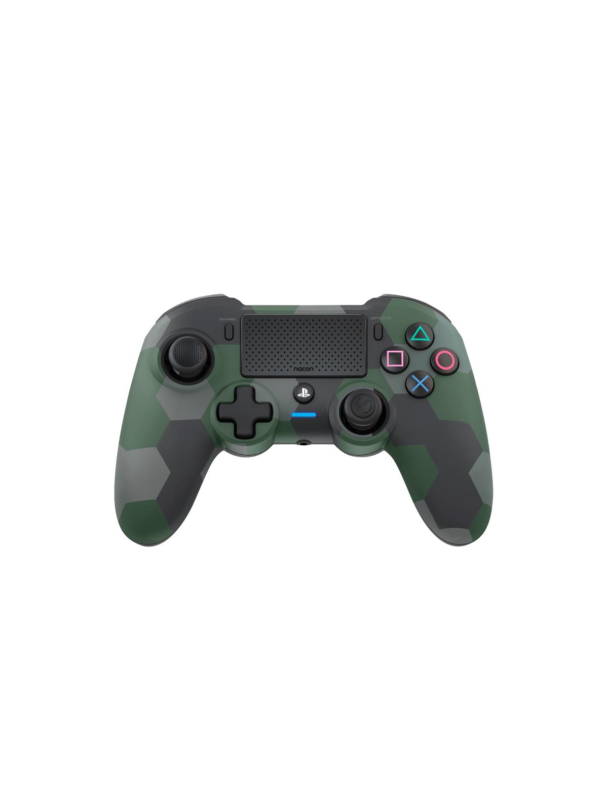 NACON Dualshock 4 V2 Controller Asymmetric - Camo Green - Wireless Controller - Sony PlayStation 4