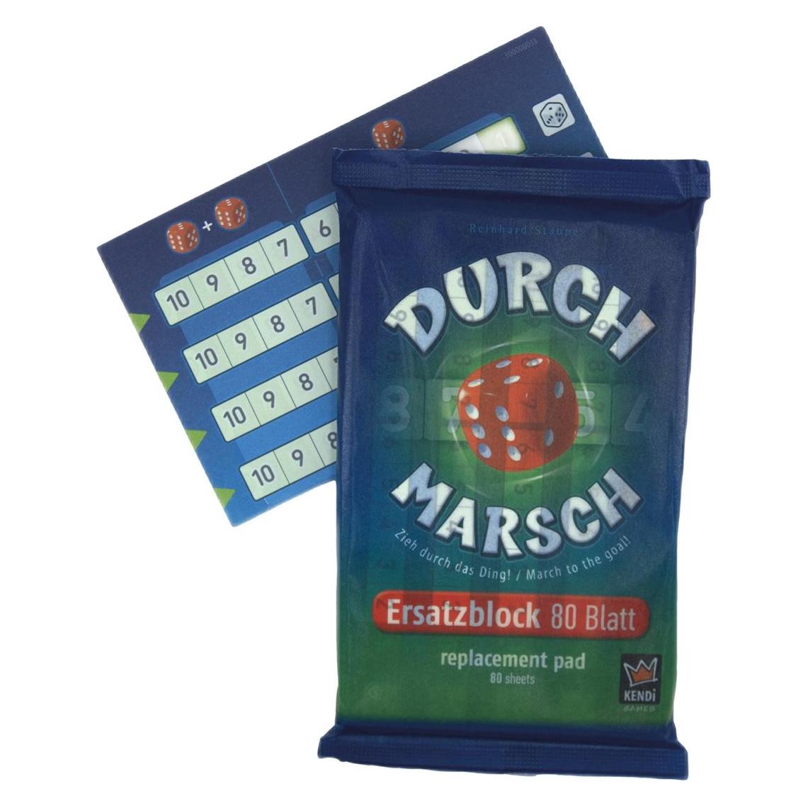 Kendi Games Durchmarsch Ersatzblock (Deutsch, Englisch, Französisch, Italienisch, 2 - 4 Spieler) (3130010)