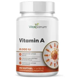 VitaSanum® – Vitamin A – 10.000 I.E. – 1 Softgelkapsel Tagesportion