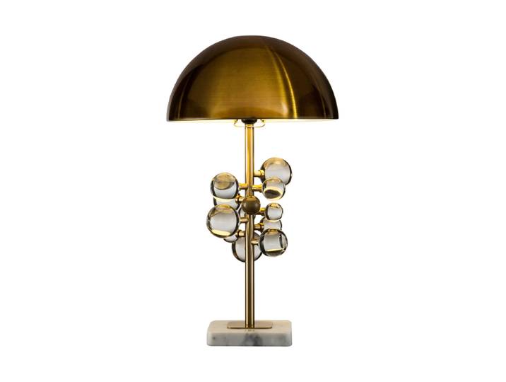 Design Tischlampe „Bela“ mit Marmorsockel Bronze Richmond Interiors