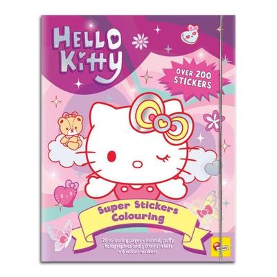Hello Kitty Super Stickers Ausmalbuch In Display 12, von , LiscianiGiochi