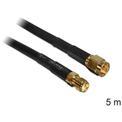 Delock Antennenverlängerungskabel SMA Stecker>SMA Buchse 5m