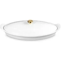 Le Creuset Fish bowl Tradition white, Auflaufform, Weiss