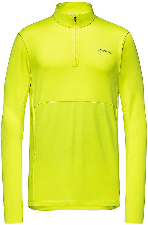 GOREWEAR Herren Laufshirt Training Thermo 1/4 Zip gelb   XXL M