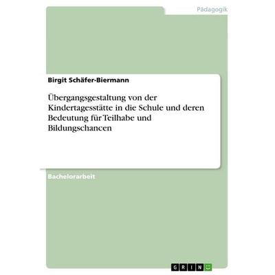 Übergangsgestaltung von der Kindertagesstätte in die Schule und deren Bedeutung für Teilhabe und Bildungschancen, Taschenbuch von Birgit