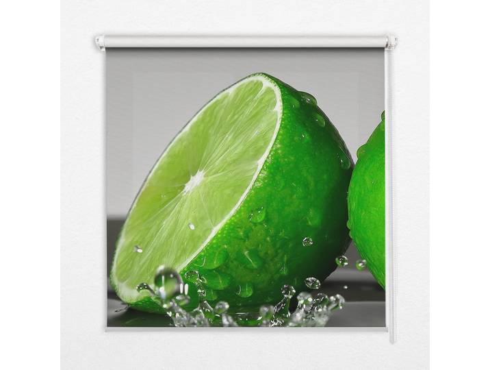 INNENROLLO - Fensterrollo - Rollo - 60x40 cm - Limetten im Wasser