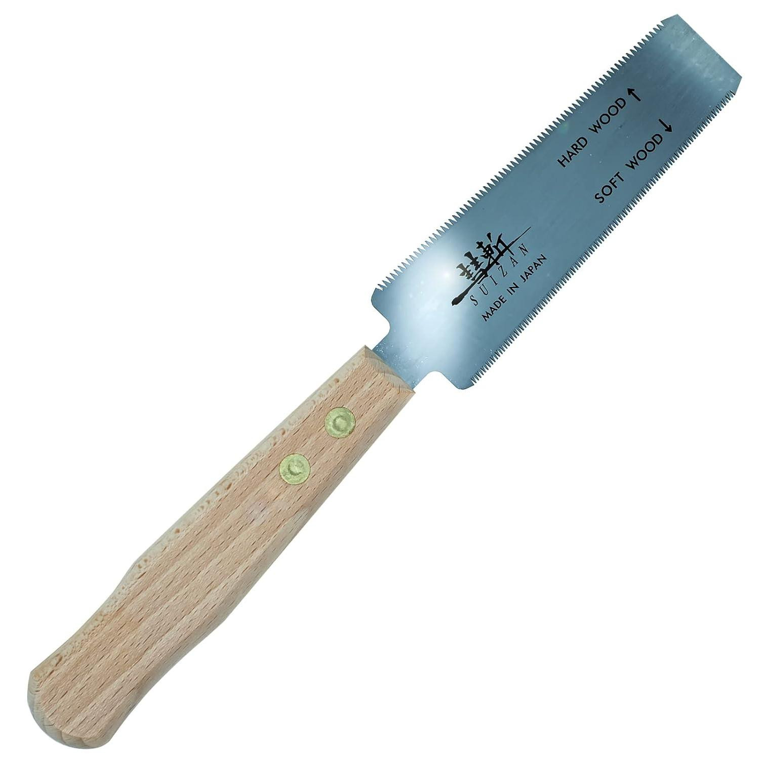 SUIZAN Japanse zaag, dubbelzijdig, 120mm, voor het zagen van hout