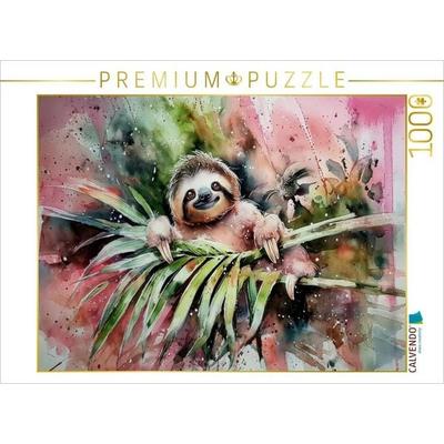 CALVENDO Puzzle Gut gelauntes Faultier | 1000 Teile Lege-Größe 64x48cm Foto-Puzzle für glückliche Stunden, Sonstige von , Calvendo Puzzle