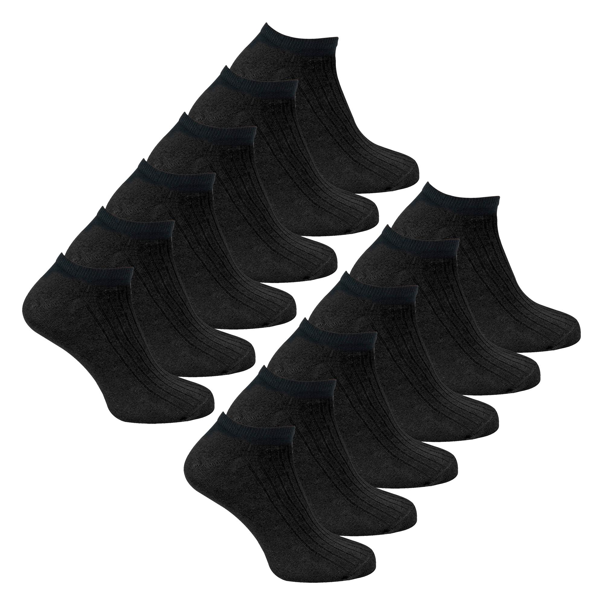 12 Pack Kinderen 100% Katoenen Trainingssokken