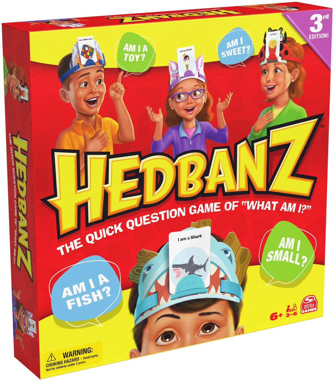Spin Master Hedbanz 3rd Edition Family Guessing Game for 2-6 Players, Ages 6+, Family Fun and Laughter