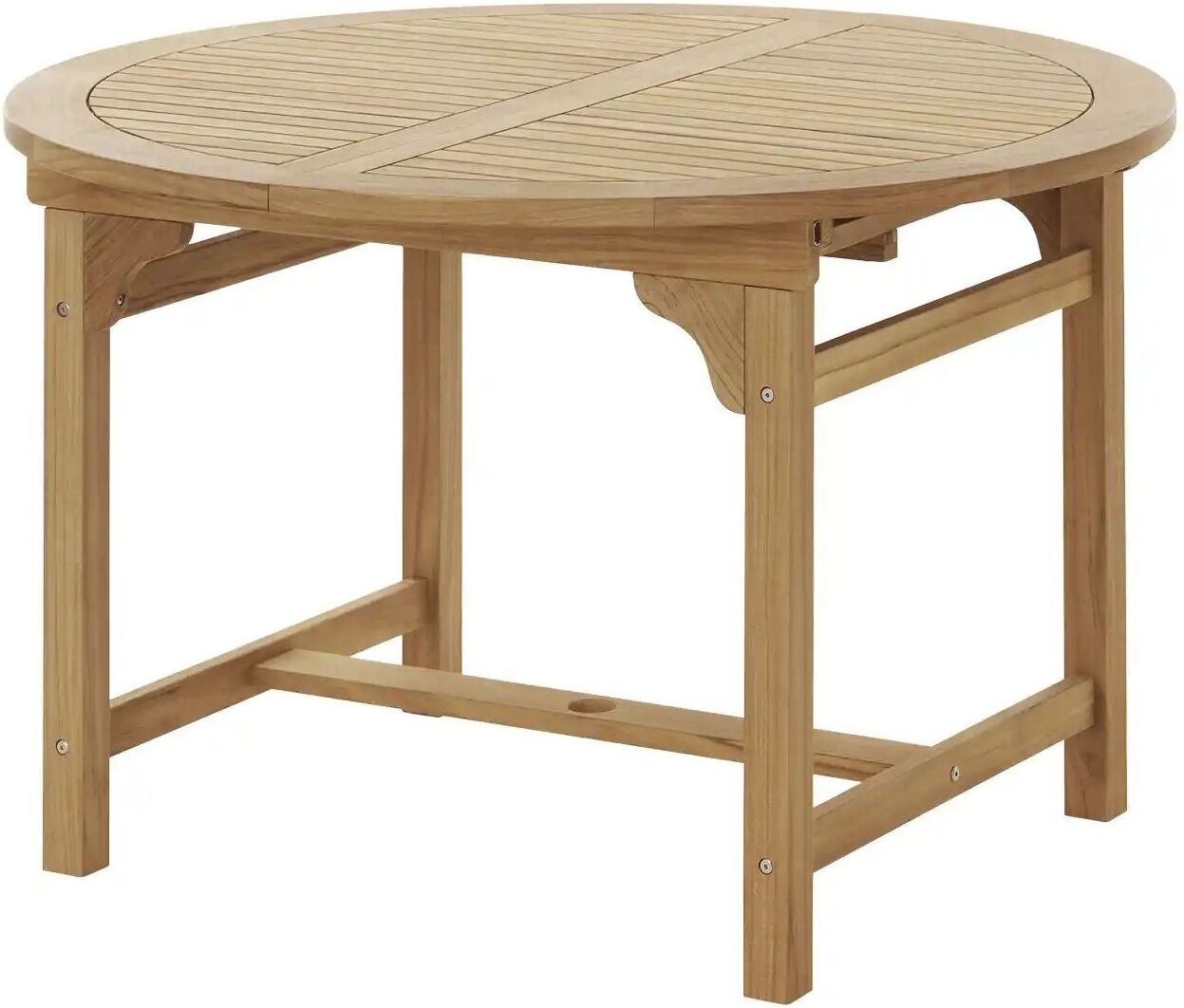 Yorkshire Garten-Ausziehtisch  Cambridge D ¦ holzfarben ¦ Maße (cm): H: 73  Ø: