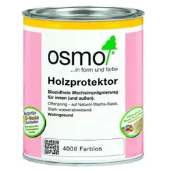 OSMO Holzprotektor 4006 Farblos Wachsimprägnierung Größe Gebinde 0,75 L