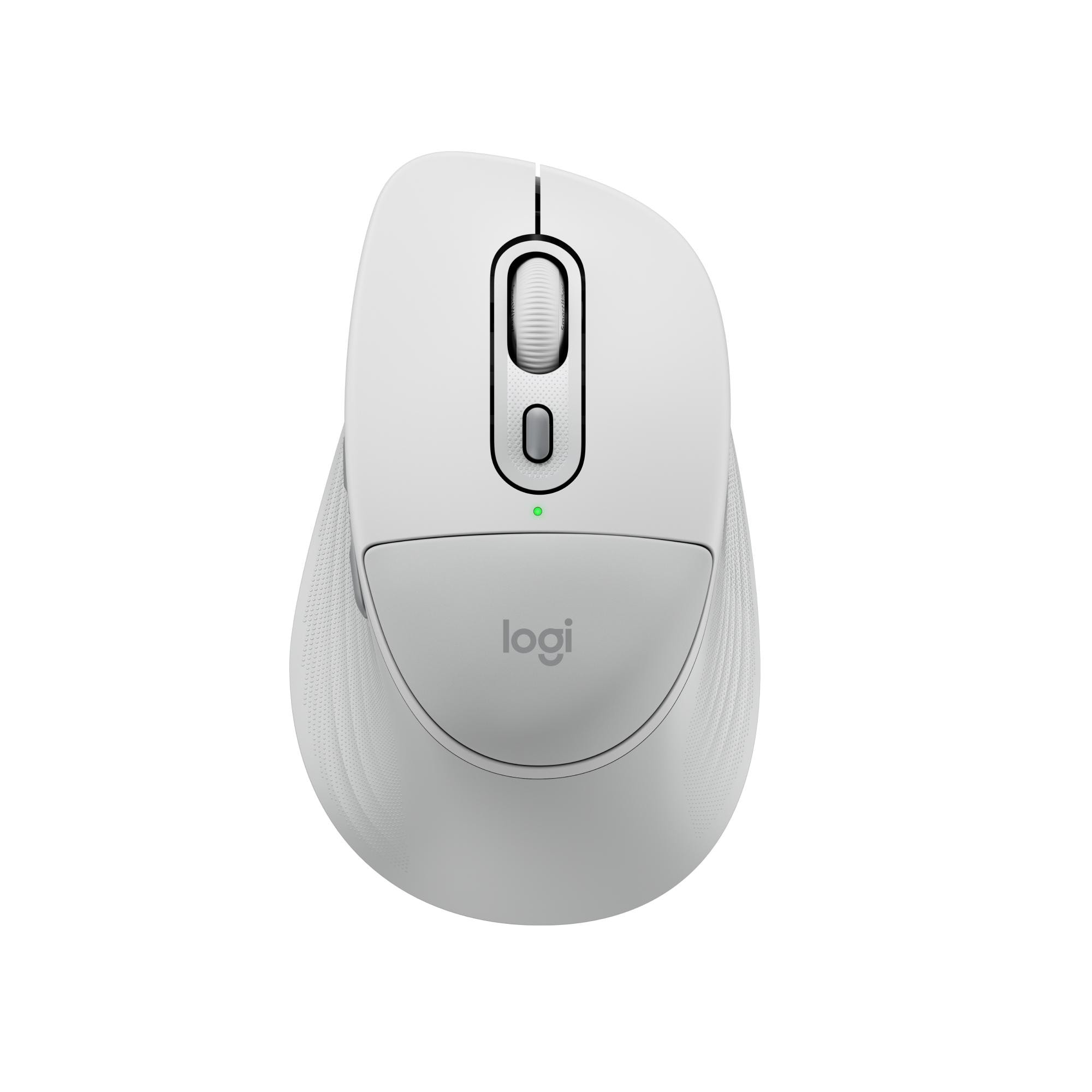 Logitech Signature Comfort Plus M850 L Weiß, kabellose Bluetooth-Maus mit Handballenkissen, Anpassbar via Logi Options+ 910-007716