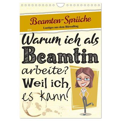 Beamten-Sprüche (Wandkalender 2026 DIN A4 hoch), CALVENDO Monatskalender