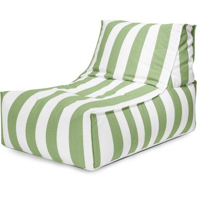 Sitzsack MAGMA HEIMTEX "SANTORIN Rock", grün (grün,weiß), B:100cm H:65cm, Bezug: 100% Polypropylen, Sitzsäcke, Sitzsack