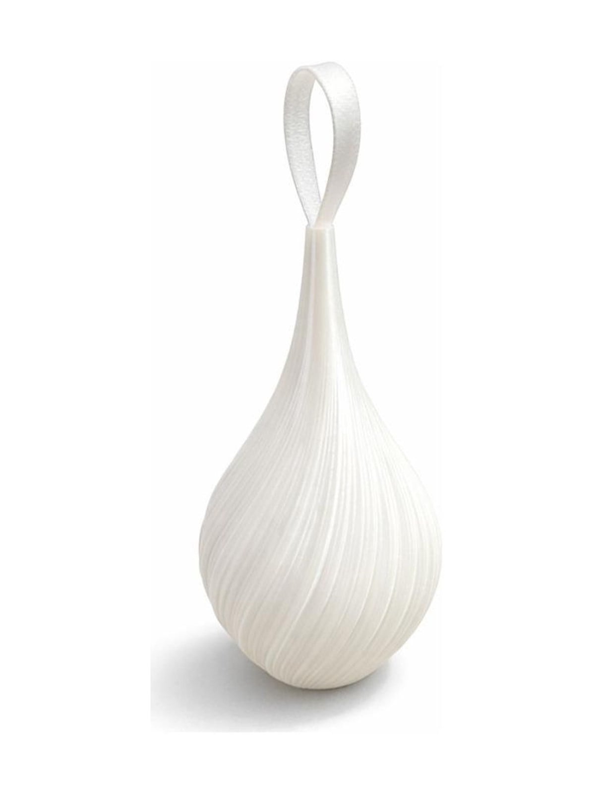 Simiu - Ornis - Tropfen-Weihnachtsornament - Weiß - 9 cm hoch - 2 Stk