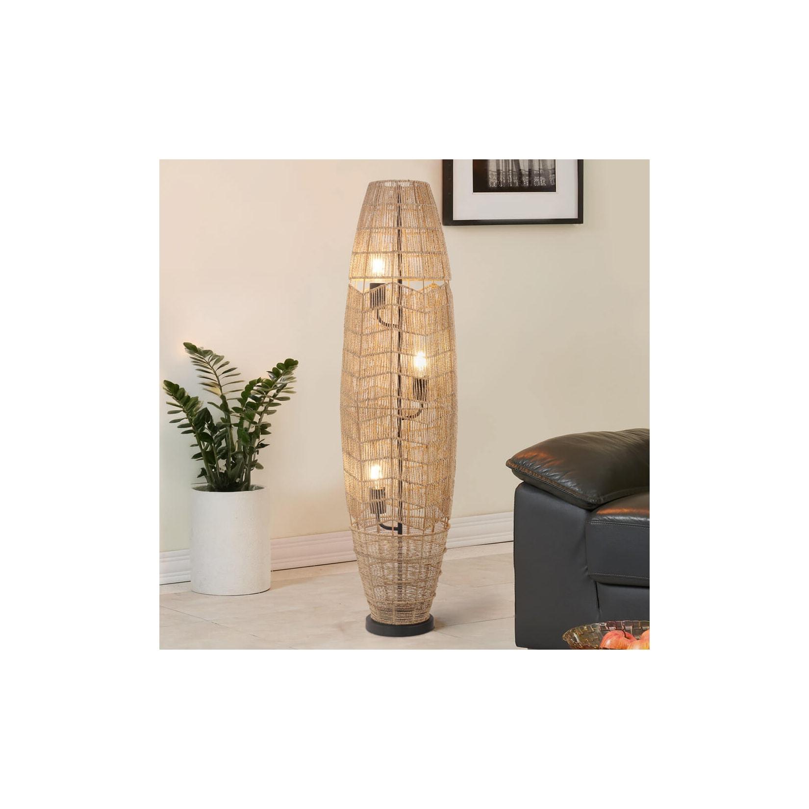 HOME DELUXE Stehlampe aus Jute KIKO - Natur