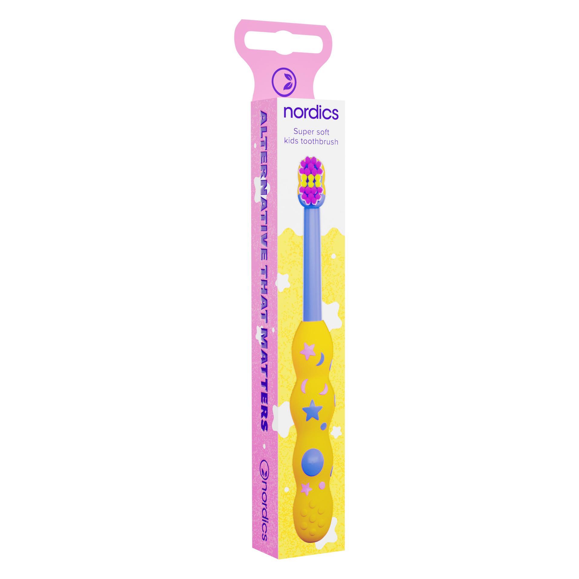 Nordics Zahnbürste für Kinder Gelb 4080 Super Softics - (1x) (37732427)